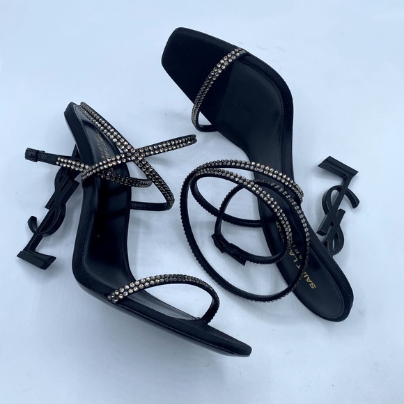 Opyum YSL Strass Ankle-Strap Sandals - Picture 6 of 16